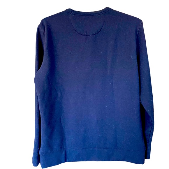 JACHS New York Designer High End Navy Blue Men’s S Crewneck Sweatshirt MINTY - Picture 3 of 3